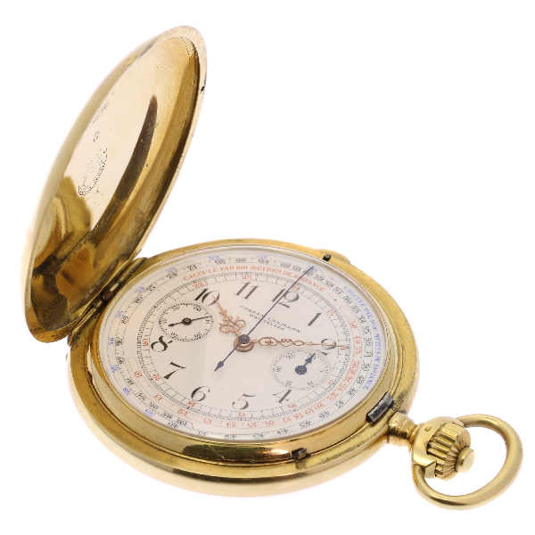 Longines gold pocketwatch with chronometer- anno 1900